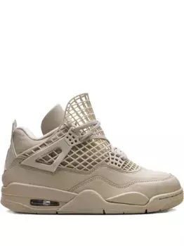 Кроссовки Jordan 4 Retro Rattan/Metallic Gold, коричневый