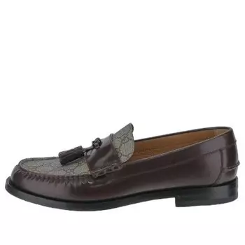Кроссовки kaveh gg supreme tassle loafer 'bordeux' Gucci, коричневый