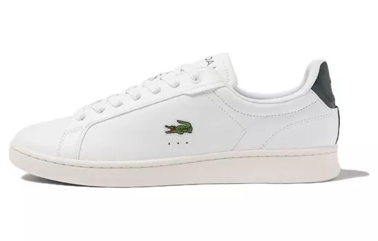 Кроссовки LACOSTE Carnaby Pro Premium Leather Sneakers, белый