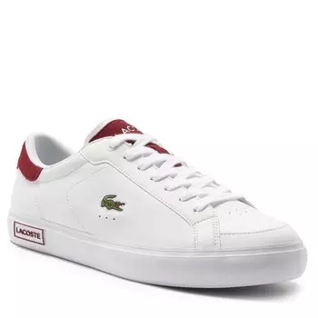 Кроссовки Lacoste Powercourt, вишневый/бордовый/белый