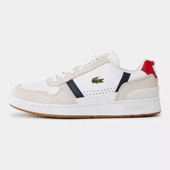 Кроссовки Lacoste T, wht/nvy/red
