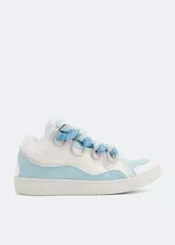 Кроссовки Lanvin Curb Leather, белый