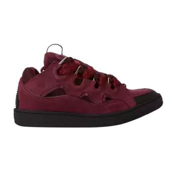 Кроссовки Lanvin Curb Sneakers Burgundy, красный
