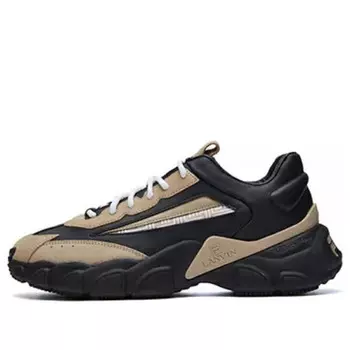 Кроссовки lanvin x low-top running shoes black/yellow Fila, черный