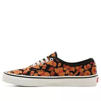 Кроссовки leopard authentic black/red Vans, черный