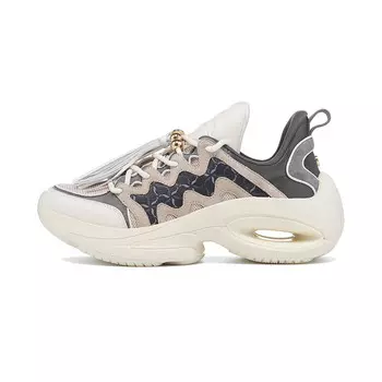 Кроссовки LI-NING 1990 Heart Dance Chunky Sneakers Women's Low-top Pale Ancient Yellow/haze Gray/moonlight Gray, желтый