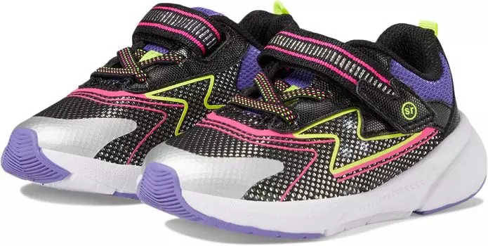 Кроссовки Lighted Cosmic 2.0 Stride Rite, цвет Black Neon