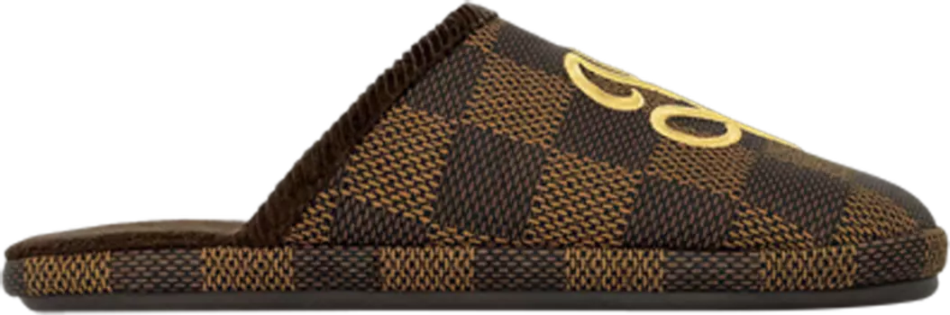 Кроссовки Louis Vuitton Palace Slipper 'Damier Pop - Ebene', коричневый