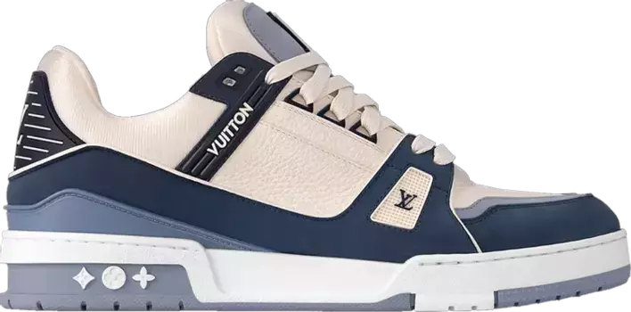 Кроссовки Louis Vuitton Trainer 'Cream Blue', синий