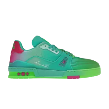Кроссовки Louis Vuitton Trainer Low, зеленый