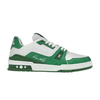 Кроссовки Louis Vuitton Trainer Low, зеленый