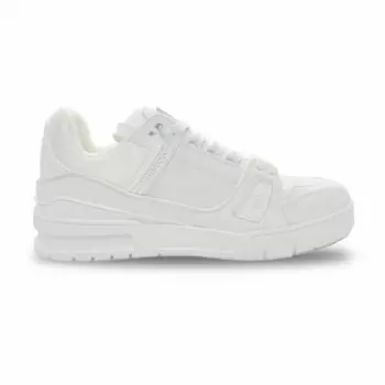 Кроссовки Louis Vuitton Trainer с принтом, белый / красный