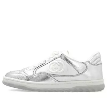 Кроссовки mac80 embroidered sneakers 'white silver' Gucci, белый