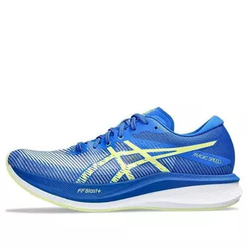Кроссовки magic speed 3 'illusion blue glow yellow' Asics, синий