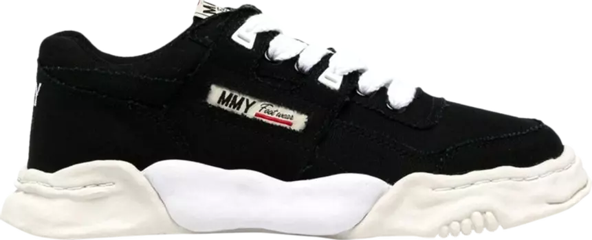 Кроссовки Maison Mihara Yasuhiro Parker OG Sole Cow Canvas Low 'Black', черный