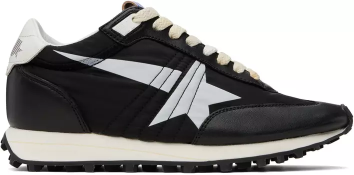 Кроссовки Marathon M77 черно-белые Golden Goose, черный/белый/черный