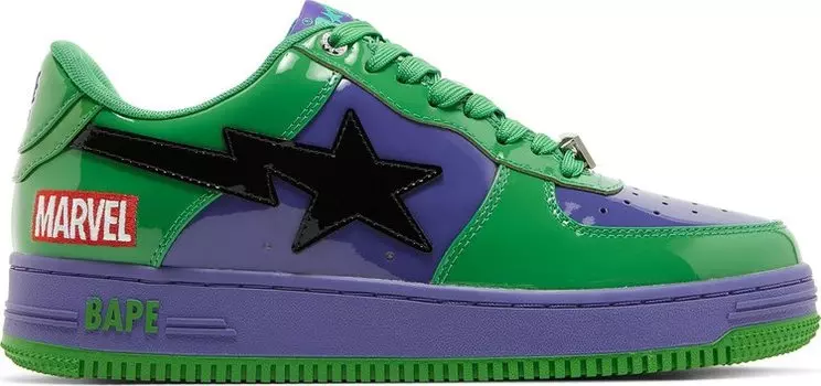 Кроссовки Marvel x Bapesta Hulk, зеленый
