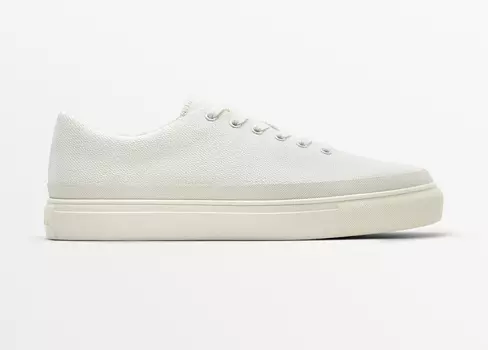 Кроссовки Massimo Dutti Studio Canvas, белый