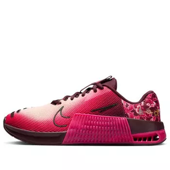 Кроссовки metcon 9 amp 'burgundy crush beetroot' Nike, бургундия