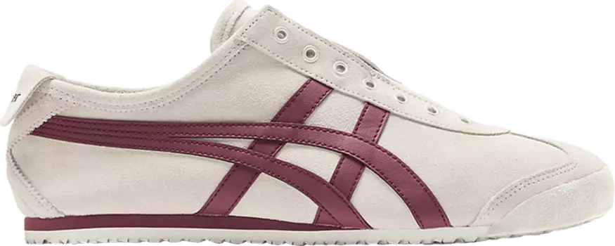 Кроссовки Mexico 66 Slip-On 'Birch Dark Cherry', кремовый