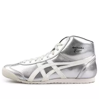 Кроссовки mexico mid runner серебристые Onitsuka Tiger, серебряный