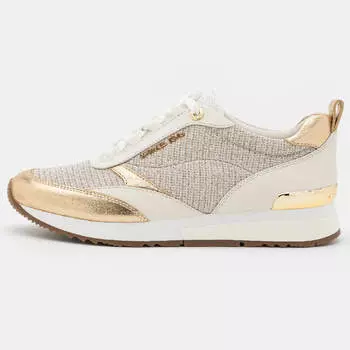 Кроссовки Michael Kors Allie Stride Trainer, золотой/белый