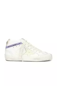 Кроссовки mid star Golden Goose, белый