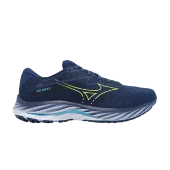 Кроссовки Mizuno Wave Rider 27 Peony Sharp Green, синий