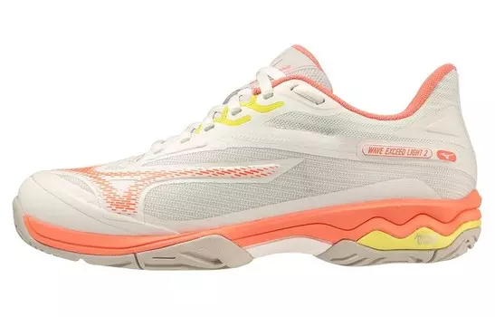 Кроссовки Mizuno Women's Wave Exceed Light 2 AC 'Snow White Fusion Coral', бежевый