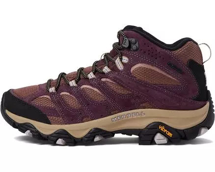 Кроссовки Moab 3 Mid Waterproof Merrell, бургундия