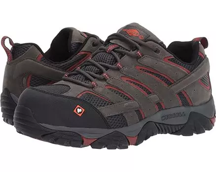 Кроссовки Moab Vertex Vent Composite Toe Merrell Work, олово