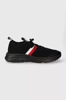 Кроссовки MODERN RUNNER KNIT STRIPES ESS Tommy Hilfiger, черный