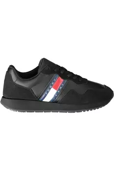 Кроссовки мужские Tommy Hilfiger с замшевыми вставками, черный