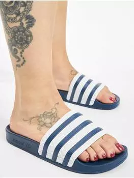 Кроссовки на шнуровке adidas, цвет adiblue/white