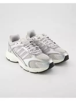 Кроссовки на шнуровке adidas, серебряный