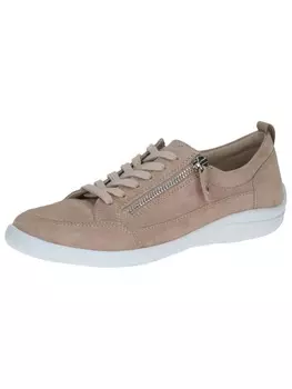 Кроссовки на шнуровке Caprice, цвет cream suede