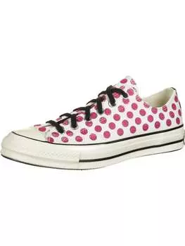 Кроссовки на шнуровке Converse, цвет beige/cerise pink/black
