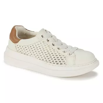 Кроссовки на шнуровке из кружева Tiara Baretraps Origins, off white leather