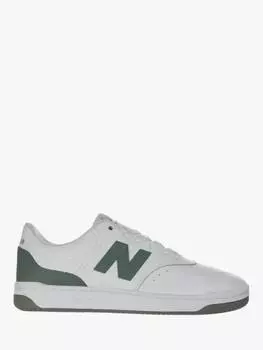 Кроссовки на шнуровке из смеси 80 % замши New Balance, цвет White/Green