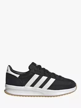 Кроссовки на шнуровке из смеси кожи run 70s 2.0 adidas, черный/белый