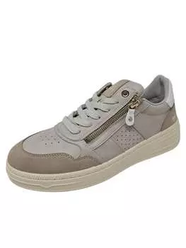 Кроссовки на шнуровке MUSTANG SHOES, бежевый