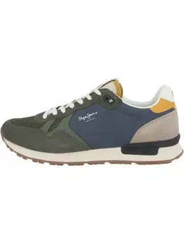 Кроссовки на шнуровке Pepe Jeans, зеленый