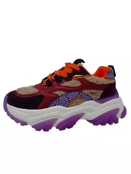 Кроссовки на шнуровке POELMAN Sneaker, фиолетовый