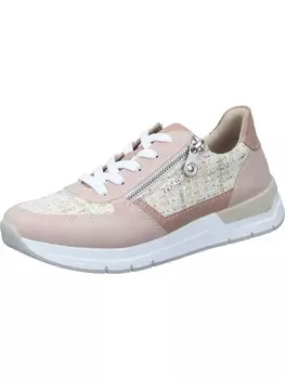 Кроссовки на шнуровке rieker, цвет carnation/offwhite-multi/blossom