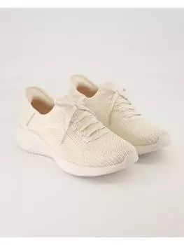 Кроссовки на шнуровке Skechers, бежевый