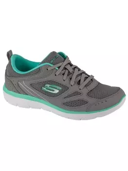 Кроссовки на шнуровке Skechers, серый