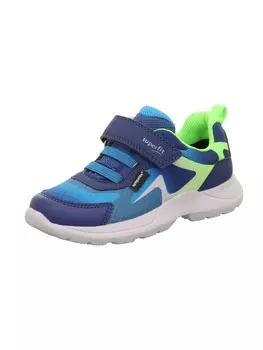 Кроссовки на шнуровке superfit, цвет blau/hellgrn