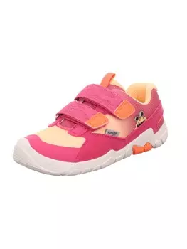 Кроссовки на шнуровке superfit, цвет pink/orange