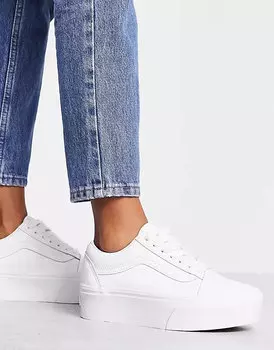 Кроссовки на высокой подошве Vans Old Skool Stackform, белый