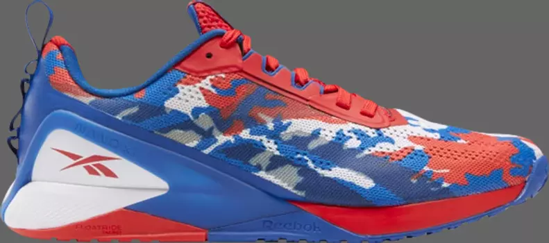 Кроссовки nano x1 'red blue camo' Reebok, синий